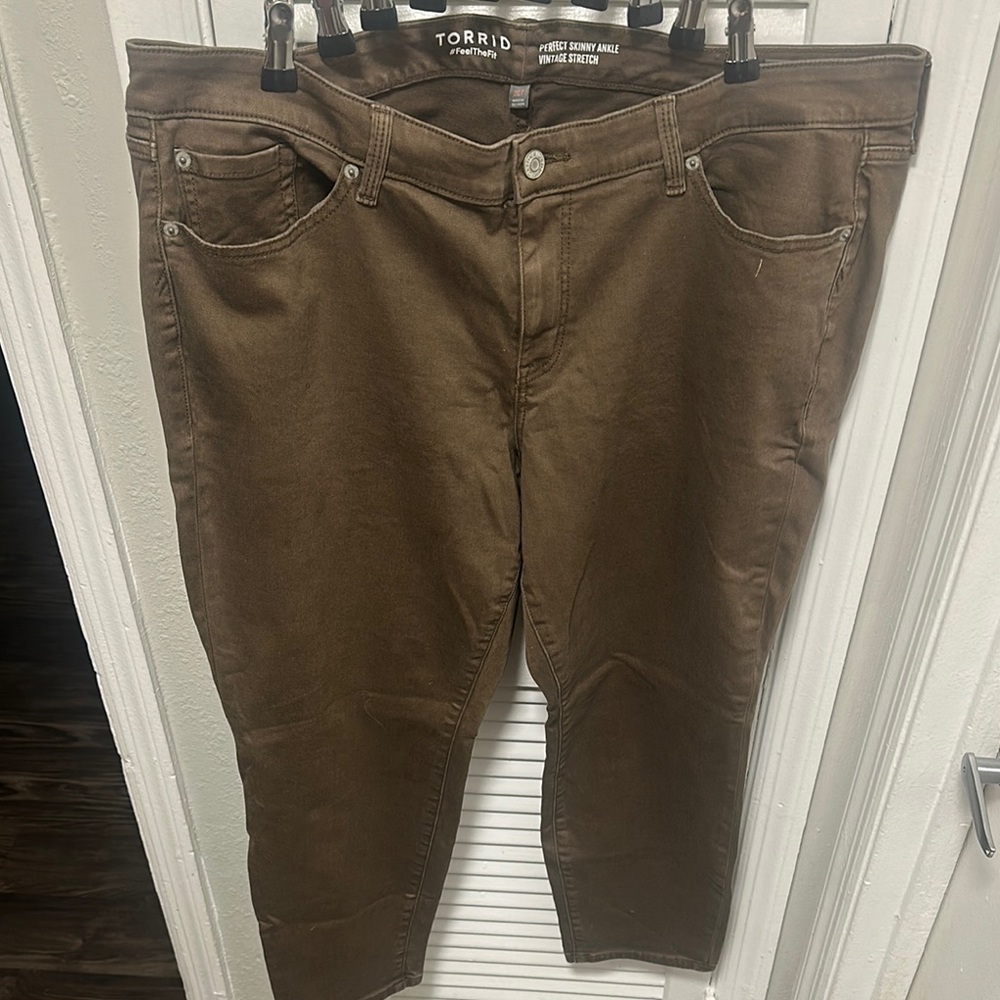 Torrid Chocolate Brown Denim Pants